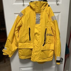 Quark Expeditions Women's Yellow Hooded Polar Exploration Jacket Sz S